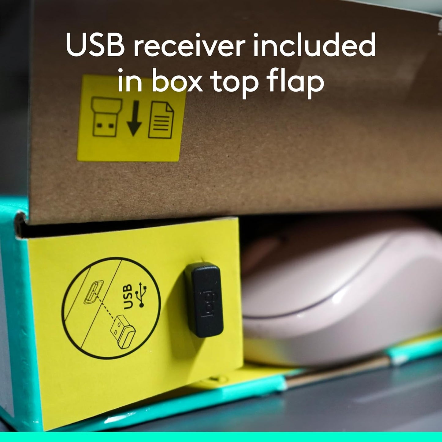 MK270 Wireless Keyboard and Mouse Combo for Windows, 2.4 Ghz, 8 Multimedia Keys, PC, Laptop, Wireless Keyboard Compact Mouse Combo - Rose