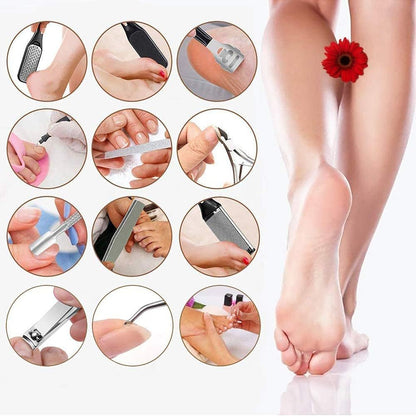 Electric Callus Remover for Feet (With Dander Vacuum), Portable Pedicure Kit Foot File Callus Remover, Rechargeable Waterproof Foot File for Foot Care Deadskin Remover with 9Head&Lcd Display