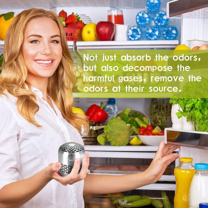 Refrigerator Deodorizer,Lasts up to 10 Years,Refrigerator Odor Eliminator,Fridge Deodorizer,More Effective than Baking Soda Bamboo Air Purifying Bags