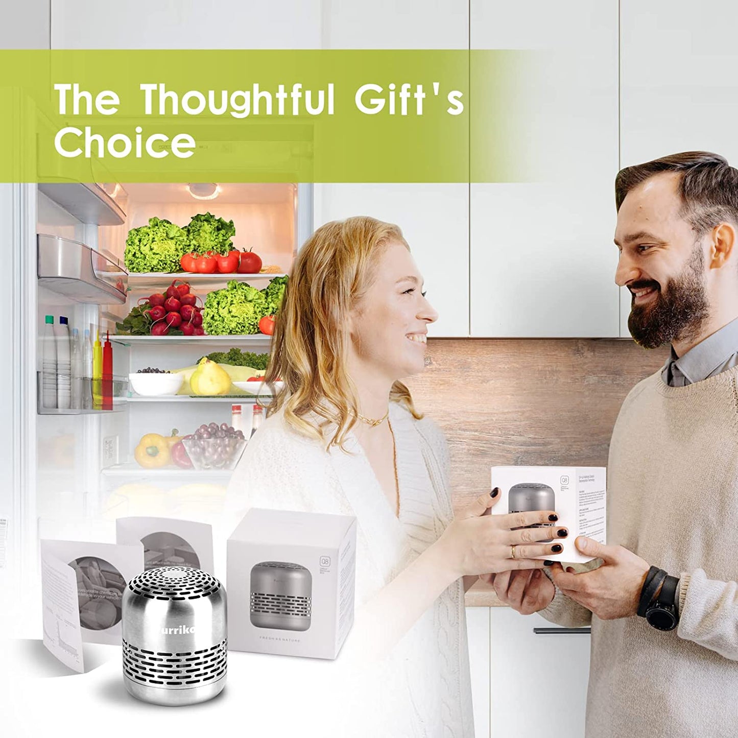 Refrigerator Deodorizer,Lasts up to 10 Years,Refrigerator Odor Eliminator,Fridge Deodorizer,More Effective than Baking Soda Bamboo Air Purifying Bags