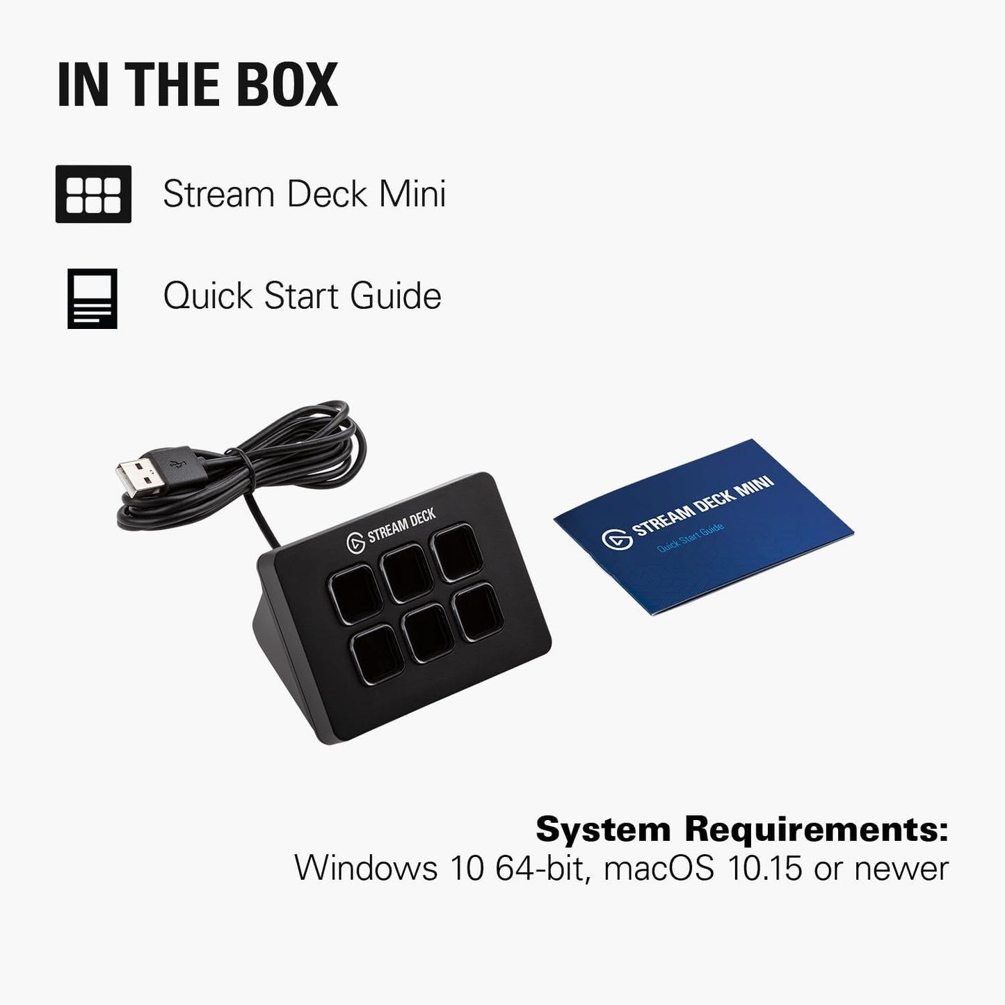 Stream Deck Mini – Control Zoom, Teams, Powerpoint, MS Office and More, Boost Productivity with Seamless Integration for Daily Apps, Set up Shortcuts Easily, Compatible with Mac and PC