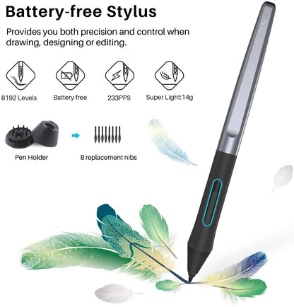 Inspiroy H640P Drawing Tablet, 6X4 Inch Digital Art with Battery-Free Stylus, 8192 Pen Pressure, 6 Hot Keys, Graphics Tablet for Drawing, Writing, Design, Teaching, Work with Mac, PC & Mobile