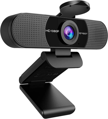 1080P Webcam with Microphone, C960 Web Camera, 2 Mics Streaming Webcam, 90°FOV Computer Camera, Plug and Play USB Web Cam for Online Calling/Conferencing, Zoom/Teams/Facetime/Youtube, Laptop/Pc