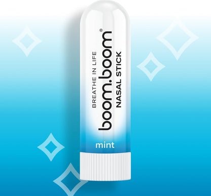 Nasal Stick | Vapor Flow Technology | Cool Refreshing Sensation | Natural Mood Boost | Simple Ingredients | Essential Oils + Menthol Inhaler (Mint)