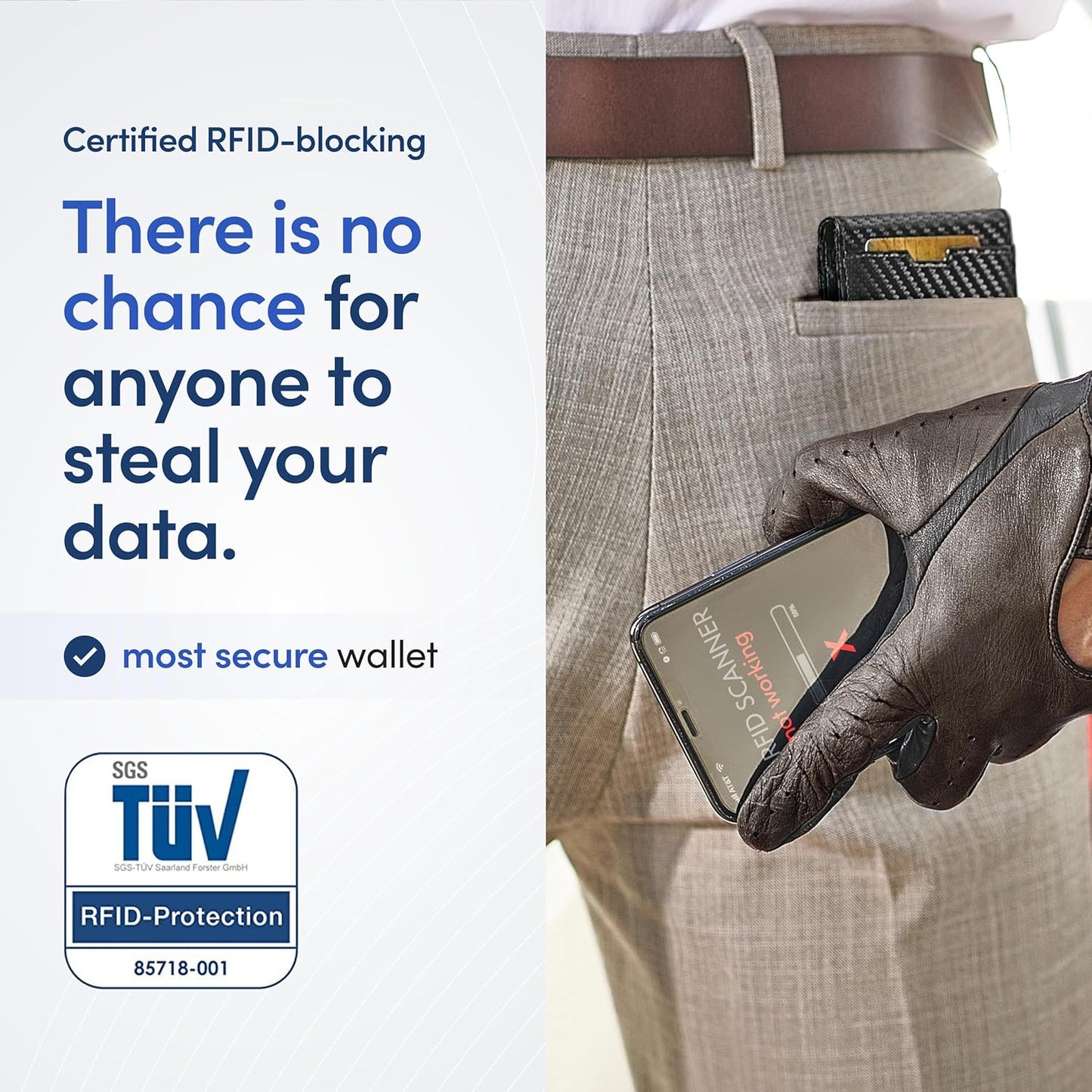 Airtag* Wallet Mens Wallet with Money Clip Air Tag Wallet Card Holder RFID Blocking Bifold Gifts for Men