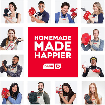 Mini Donut Maker Machine for Kid-Friendly Breakfast, Snacks, Desserts & More with Non-Stick Surface, Makes 7 Doughnuts - Aqua